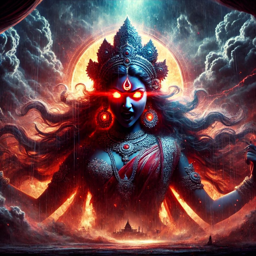 "The Blood-Red Gaze: Unveiling the Legend of Ghoraraktakshi"घोररक्ताक्षी.